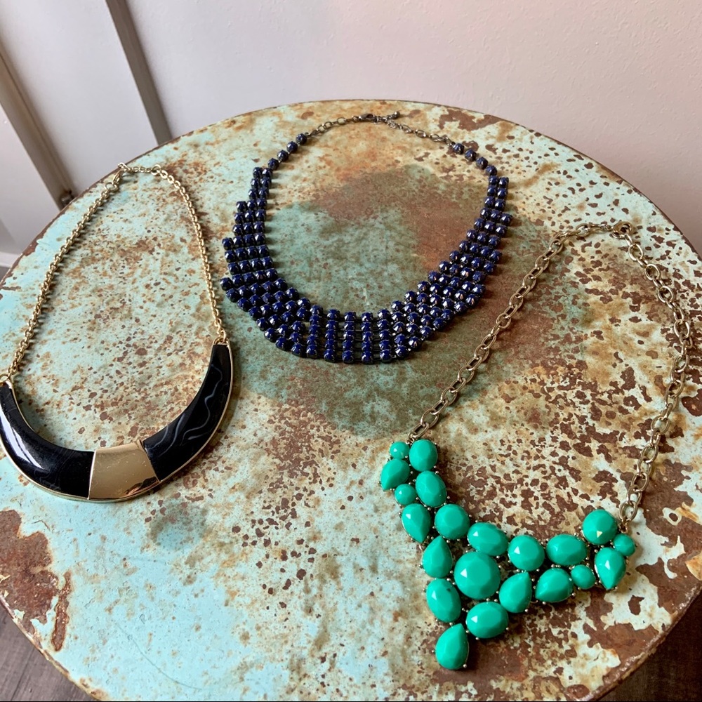 Set of 3: statement necklaces
